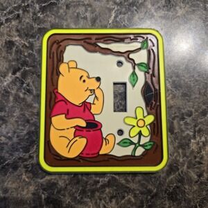 Vtg Winnie the Pooh Hunny Pot‎ Light Switch Cover Walt Disney Productions Retro
